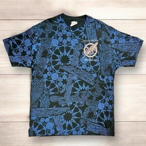 Vintage PAGE/PLANT 1995 World Tour Rock Concert Tee in Black/Blue Size XL (NWOT)